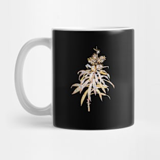 Gold Prism Mosaic Pleomele Botanical Illustration Mug